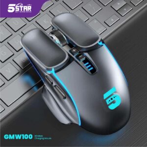 Mouse Gaming Wireless Rechargeable RGB